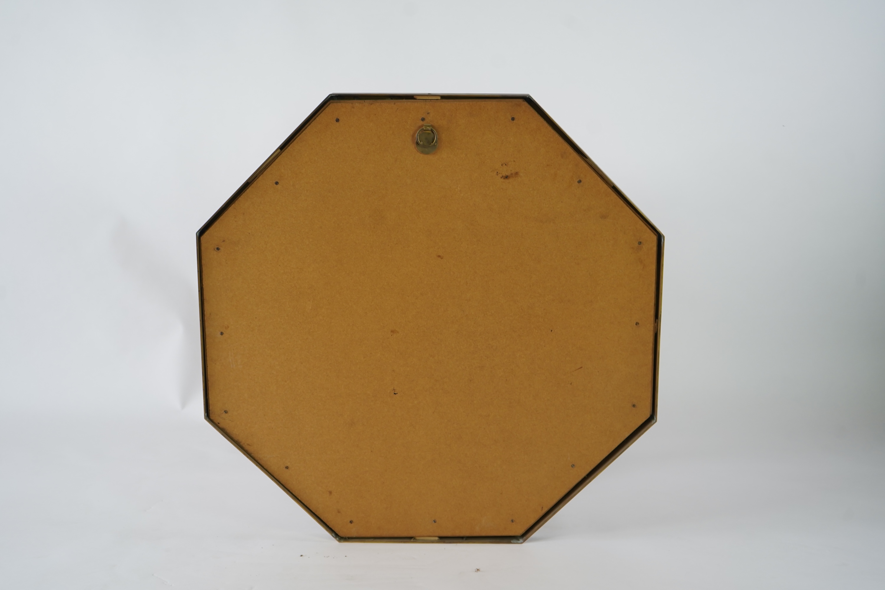 Anthony Redmile (b. 1940) An ebonised wood and horn mounted octagonal convex wall mirror